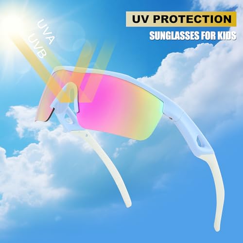 3PACK Kids Sunglasses Baseball Softball Sunglasses Boys Girls Toddler Cycling UV400 Protection2