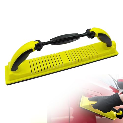 Flexibel Ohne Staublöcher Rigips Schleifer, 70 X 400mm Profi Handschleifer Trockenbau Handschleifblock schleifklotz auto Schleifklotz Werkzeug für Staubabsaugung Schleifen