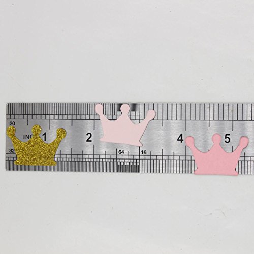 Mybbshower Paper Crown Confetti For Princess Birthday Party Table Scatter Baby Girl Shower Pink Gold Glitter Decorations Pack Of 200 #TOP3