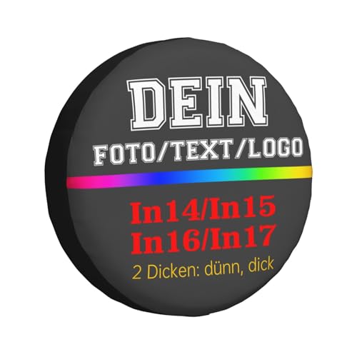 Personalisierte Foto-Reserveradabdeckung - Individuelle Reifenabdeckungen Fügen Sie Ihr Foto/Logo/Text, Wasserdicht Staubdicht, Universelle Reserveradabdeckung, Fotogeschenk, (16 inch)