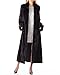 frr BLACKGLAMA Mink Fur Full Length Coat with Fold-Up Cuffs - X-Large