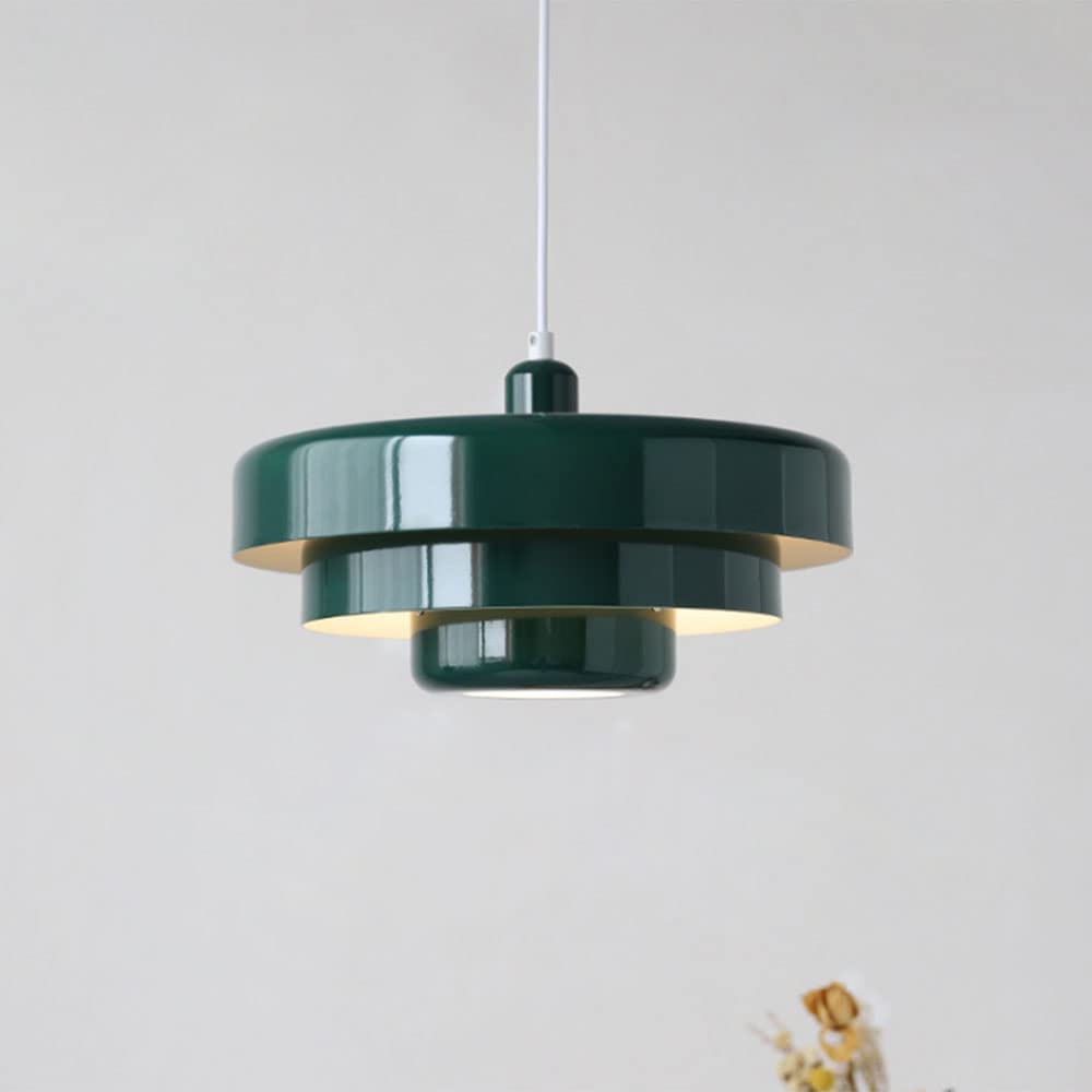 Lustre exquis en fer forgé style danois, suspension médiévale orange E27