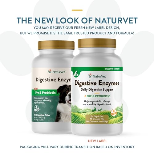 Image of NaturVet Digestive Enzymes with Pre & Probiotic for Dogs & Cats - 90 Count