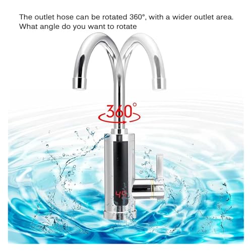 Robinet électrique de cuisine avec affichage numérique LED pour eau chaude - 4
