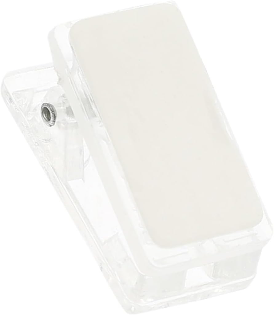 Adhesive Clips for Hanging 120Pcs Badge Holder Clip Transparent Adhesive Wall Clips for Id Cards Name Tags Showers Mirrors Tiles Lightweight Strong