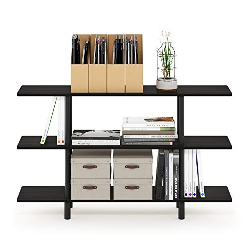 Furinno Turn-N-Tube 3-Tier Wide Display Shelf, Espresso/Black by Furinno - Image 5