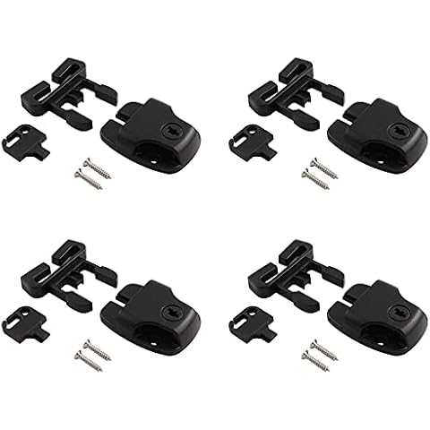 PSCCO 4 Set Spa Hot Tub Cover Latch Clip Lock Kit with Key,Replacement Broken Latchs Repair Accessories with Screws Cover