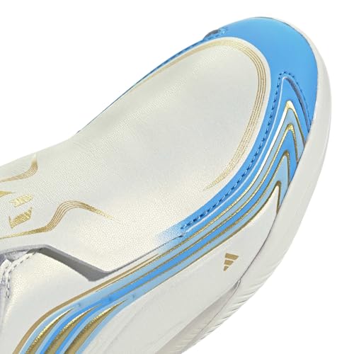 adidas Unisex-Kids F50 Messi League Laceless Indoor, IvorySemiBlueBurstIceyBlue, 5 by adidas - Image 6