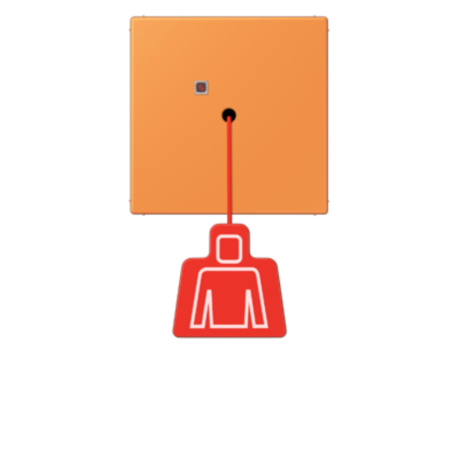 Bouton poussoir avec poignée LC32081 JUNG NRSLC0834ZT225 pour commande d'atelier moderne