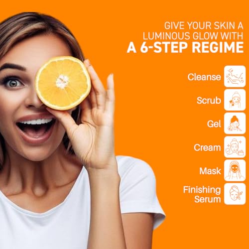 Image of Twacha Radiance VITAMIN C Skin Brightening Facial Kit | Boosts Glow | Brightens Skin Complexion | Anti Aging | Suits All Skin Type | Ideal for both Men & Women (6 Steps Facial)