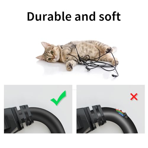 Mygatti Kabel USB C na HDMI 4K UHD o długości 10 metrów, kompatybilny z Thunderbolt 4/3, z adapterem HDMI 90 stopni i kątem 270 stopni, kompatybilny z iPhone 15/16/17, MacBook, iPad