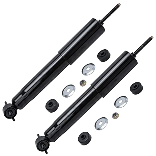 Image of Detroit Axle - RWD Front Shock Absorbers for 1999-2006 Chevrolet Silverado 1500 GMC Sierra 1500 2 Complete Shock Absorbers Assembly 2000 2001 2002 2003 2004 2005 Replacement