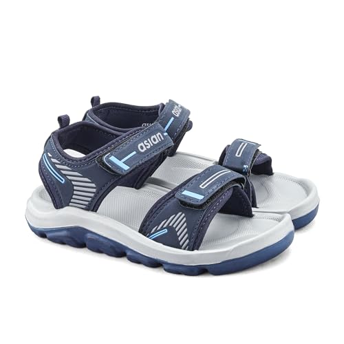 Image of ASIAN Virat Junior-14 Kids Sports Sandals with Velcro Straps | Cushioned Footbed, Lightweight & Anti-Slip Grip | Ideal for Play & Outdoor Use