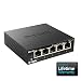 D-Link DGS-105 - Switch de red (5 puertos Gigabit RJ-45, 10/100/1000 Mbps,...