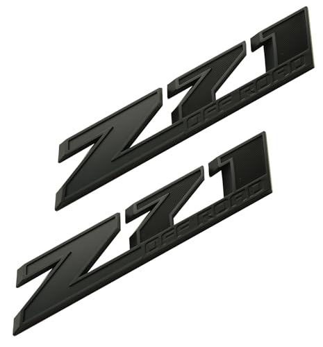 2pcs New Big Z71 Off Road Emblems 10 inch Badge Compatible with 2009-2018 Colorado Tahoe Silverado Sierra Suburban 2500Hd 3500Hd Offroad (Matte Black) by Tomilia - Used condition - US$21.91