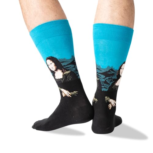 Hot Sox Men's Fun Famous Paintings Crew Socks-1 Pair Pack-Cool & Artistic Gifts3