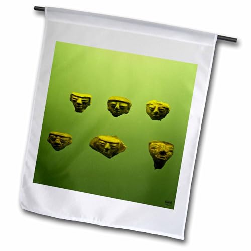 3dRose Zenu Gold Museum 12 x 18 inch Garden Flag