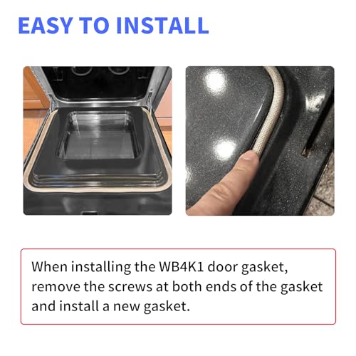 WB4K1 WB04K0001 Oven Door Seal Gasket Compatible with Some GE, Hotpoint and Kenmore Ranges/Ovens Door Gasket by KitFit - Image 4