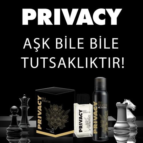 Privacy Gold Men Deodorant 3x150ml