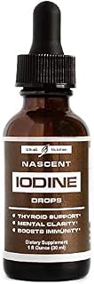 Nascent Iodine Supplement - Complete Thyroid Iodine Solution for Thyroid Support and Immunity