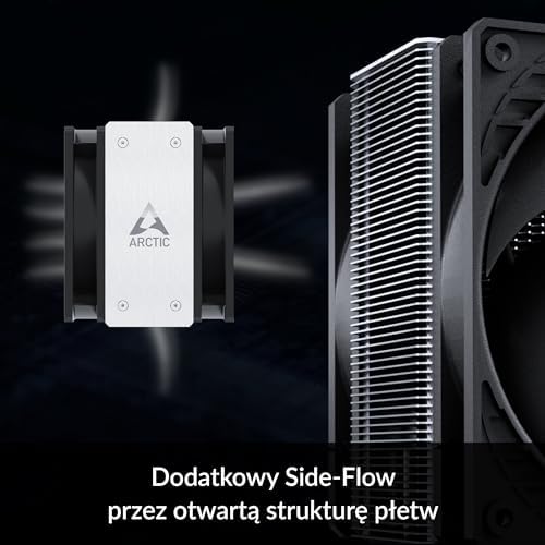 ARCTIC Freezer 36 CO- Jednowieżowy cooler CPU z push-pullem, dwoma zoptymalizowanymi pod kątem ciśnienia wentylatorami 120 mm P, łożyskiem dynamicznym, 200-1800 RPM