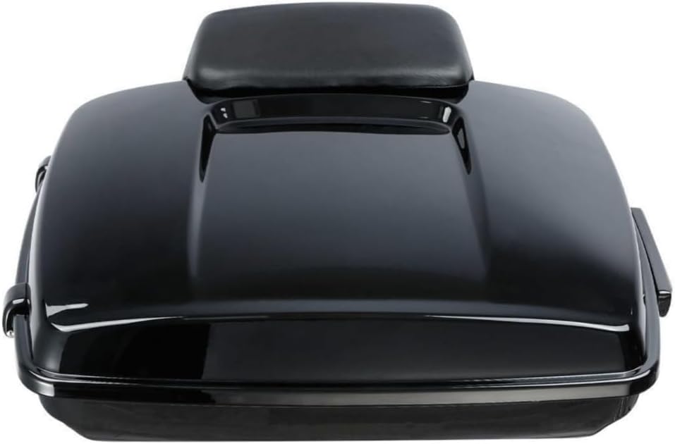 Pack Trunk Backrest & Mount Rack for Electra 1996-2008 for Road 1998-2008 for Road King 2006-2008 for Street 2006-2008 Tour Pak -(Black)