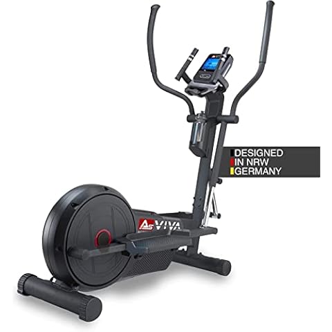AsVIVA Crosstrainer & Ergometer C28 Pro Wi-Fi I Inkl. Pulsgurt & Fitnesscomputer I Take-to-Carry System I Elektrisch Einstellbarer Widerstand I Leiser Riemenantrieb I 16 kg Schwungmasse Cover