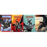 How to Train Your Dragon 4 Film Collection DVD - How to Train Your Dragon / How to Train Your Dragon 2 / How to Train Your Dragon: The Hidden World / How to Train Your Dragon Live Action 2025