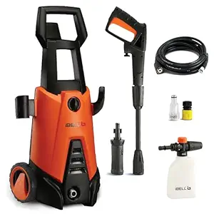 iBELL WIND66 Universal Motor 1400 W 100bar 5.5L/Min Flow High Pressure Washer for Cars/Bikes & Home Cleaning Purpose (Black & Orange)