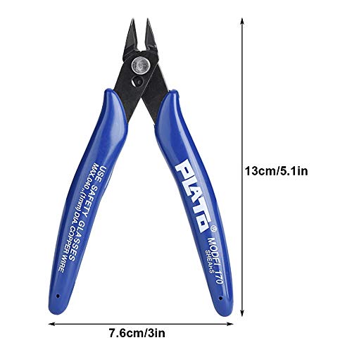 3D Printer Cutting Pliers 3D Printer Model 170 Diagonal Pliers, High Carbon Steel Jaw 3D Printer Side Cutting Nippers Precision Cutter Pliers Diagonal Side Cutter Pliers Side Cutting Nippers #TOP3