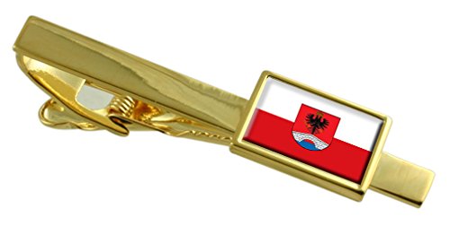 Clip de corbata de oro de la bandera de Ciudad de Honda Colombia para traje de caballero