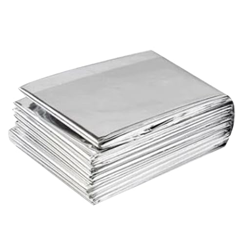 Couverture en aluminium - Équipement de survie chaud réutilisable | Couvertures chauffantes d'extérieur de grande taille - Pour le camping, la randonnée, les voyages, le sommeil en voiture, l'hiver