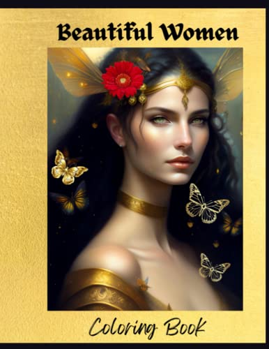 Beautiful Women Coloring Book