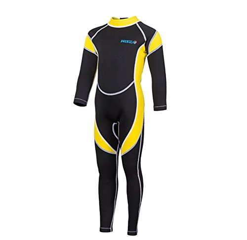 SailBee 2MM Neoprene One Piece Full Wetsuits for Kids Boys Girls Back Zipper