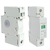 Zabezpieczenie przeciwprzepięciowe, 1P, 40KA, 110V, 220V, 380V AC, do szyny DIN SPD