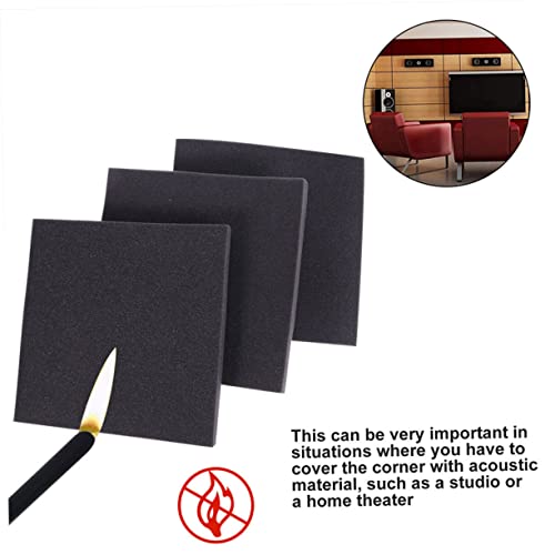 SOLUSTRE 12 Peças Algodão Absorvente De Som Algodão à Prova De Som Painéis De Espuma Acústica Estofa