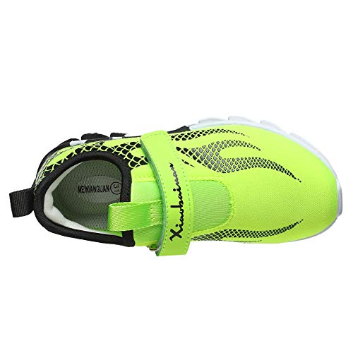 Mei Nian Guan Boys Girls Shoes Kids Running Sneakers Breathable Athletic Walking Non-Slip Outdoor Sports Lightweight Velcro Cool Patterns Toddler/Little Kid/Big Kid #TOP4