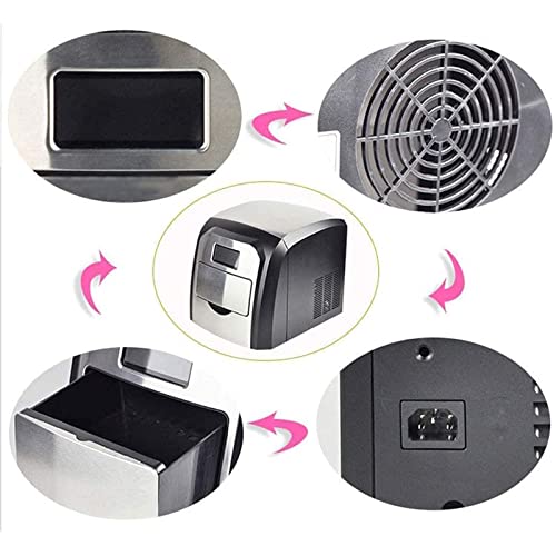 Máquina automática fabricadora de hielo portátil para mostrador, eléctrica, para uso doméstico, bares y cafeterías miniatura 5