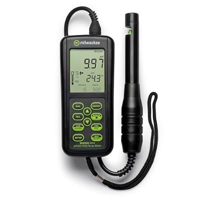 Milwaukee Waterproof High Range Logging Portable pH/EC/TDS/mV/Temperature Meter with USB - MW806