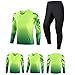 QANXGOG Adult Youth Soccer Goalkeeper Jersey Long Sleeve Padded Goalie Shirt with Sponge Protector for Football Baseball,etc,Green,3XL(65