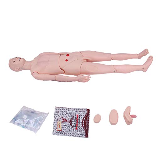 Modelo de enseñanza, modelo de maniquí de enfermería, maniquí de cuerpo completo, simulador de tamaño real para enfermería, entrenamiento médico, enseñanza, educación, suministros médicos, hombre