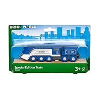 BRIO World - Red & White Wooden Cargo Train for Kids Age 3 Years Up - Compatible with all BRIO Railway Sets & Accessories