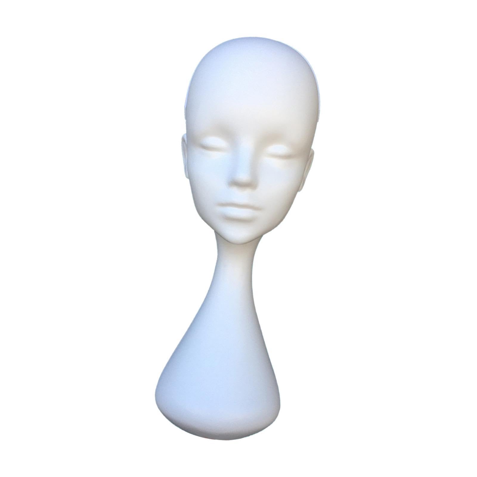 UJEAVETTE® Mannequin Head Model Foam Mannequin Display for Home Salon Shopping Mall Hat Without bottom cover-image-17