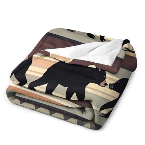 Couverture en flanelle ours premium, plaid en peluche de canapé - 4