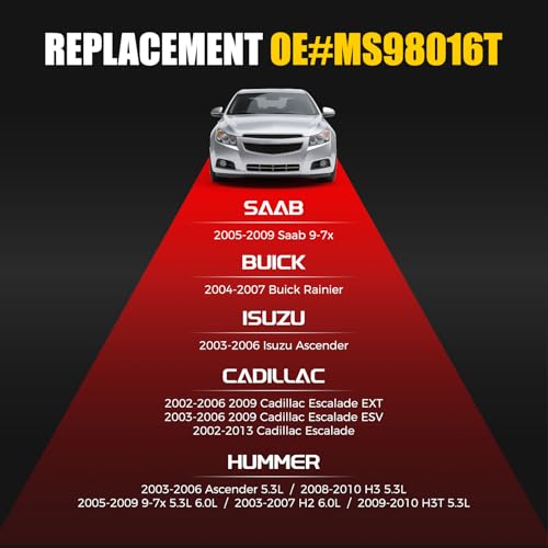 Image of MS98016T Intake Manifold Gasket for Chevy Silverado 5.3 - LS LS2 LS3 LS6 Compatible with Sierra Avalanche Escalade - 89060413 MIS16340