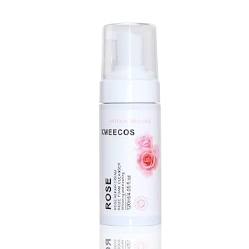 XMEECOS Rose Foam cleanser Rose Repair Cream Cleansing Mousse Make Up Remover Face Wash Cruelty Free Rose