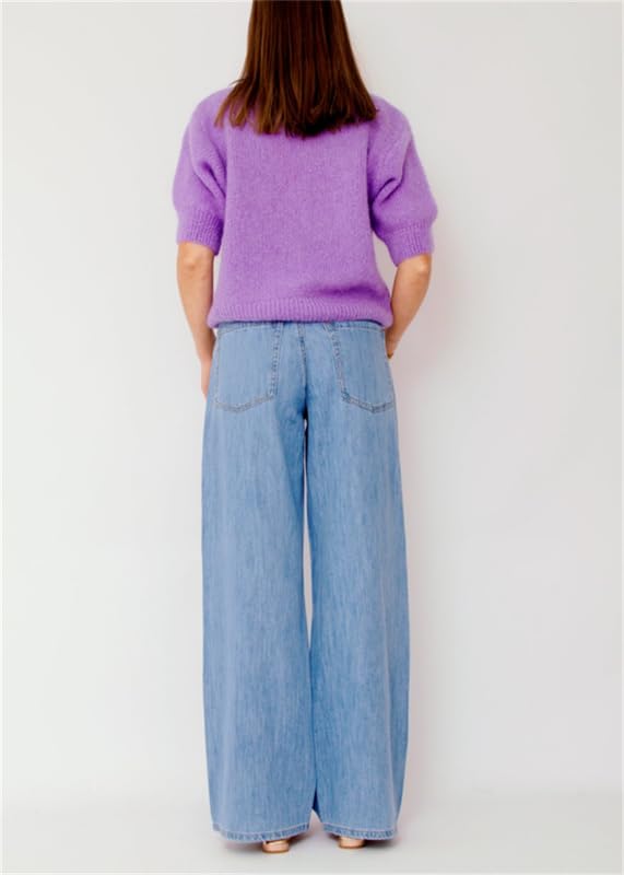 Image of Women Knitted Crop Cardigan Shirt Short Sleeve Button Down Ribbed Knit Crop Top Y2k Girls Outwear Top Tee Shirt