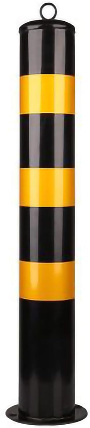JYBNBBE Driveway Barrier Traffic Barricade Steel Security Post Bollard with Reflective Tape, Removable Parking Barrier Concret Traffic Cones for Industrial Commercial Private Use,D114mm-75cm/30in