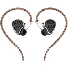 Hidizs MS3 in-Ear Monitors, 2BA+1DD Hybrid IEM Wired Earphones, Includes 3 Pneumatic Tuning Filters - Exclusive Adjustable Soundstage for Instruments, Detachable Cable for Audiophile/Musician 3.5mm