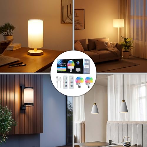 Hotran CDDP-01 Rechargeable Battery Operated Powered Light Bulbs With Remote Control 2 Pack,Wireless Detachable Magnetic Usb Charging Led Bulb thumb #6